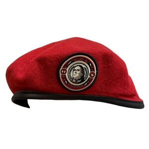WEIRD AL YANKOVIC Red Beret Hat Mens Size 7 1/2 Tour VIP Exclusive